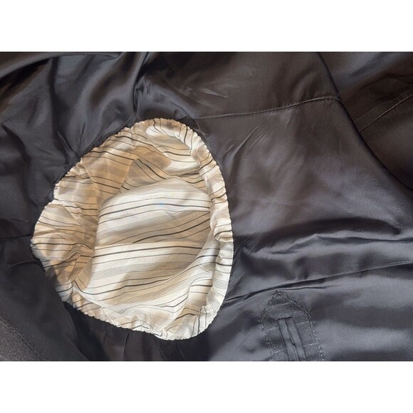 Ralph Lauren Blazer Black Hand Tailored Purple Label Stripe Suit Wool Jacket 41L - Picture 11 of 15